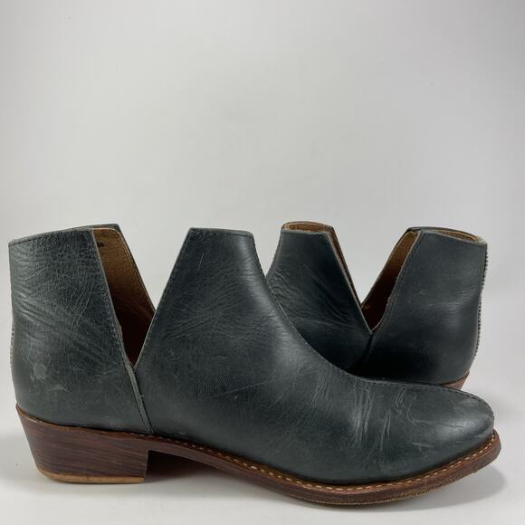 The Root Collective Lee Slip On Booties Womens Size 10 Black Leather Ankle - Picture 4 of 11